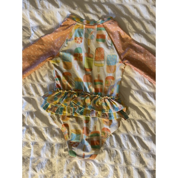 Matilda Jane Dream Dancing Popsicle Long Sleeve Ruffle Swimsuit Size 18/24 Month - Picture 6 of 6